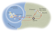Ecuador and Galapagos map